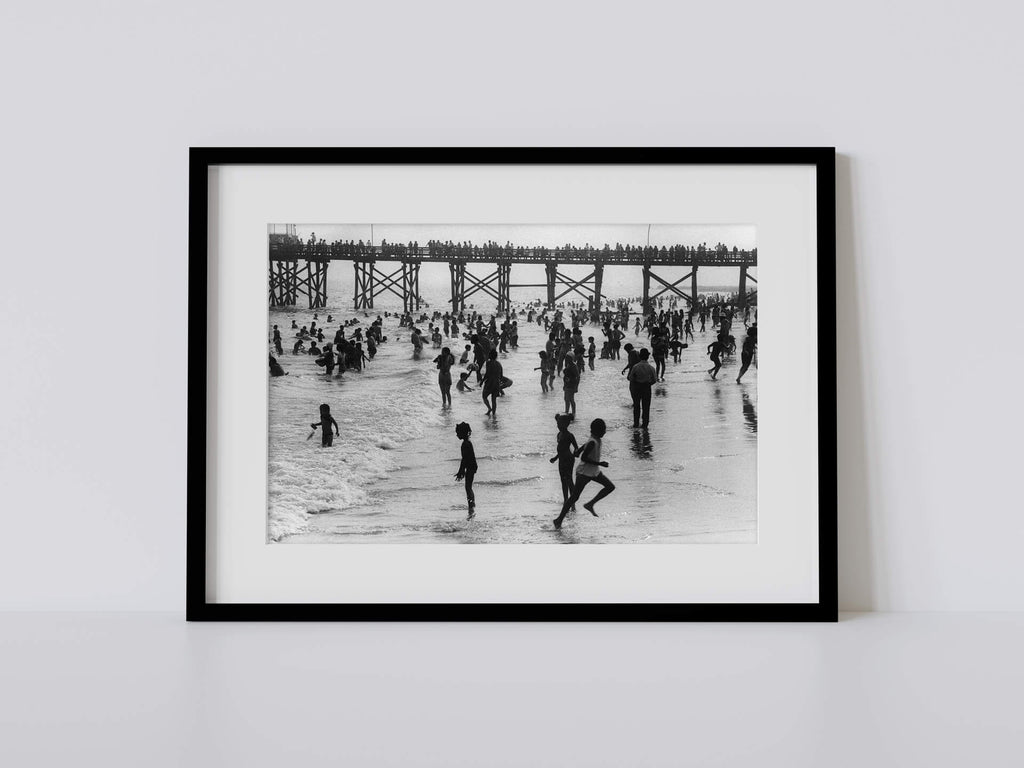 Harvey Stein print The Pier From The Beach, 1970
